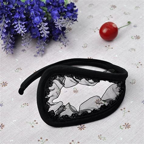 Sexy Sequins Hollow Voile Lace C String Thongs Panties Lingerie Stealth C String Colors On Luulla