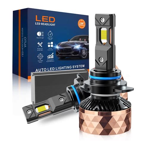 LUYOO หลอดไฟหนารถยนต LED พลงงานสง 4575 ชป 200W 60000Lm H7 H4 H11