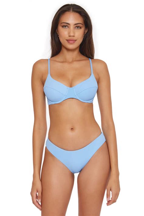 COLLUSION Underwire Bikini Top In Blue MBLUE Atelier Yuwa Ciao Jp