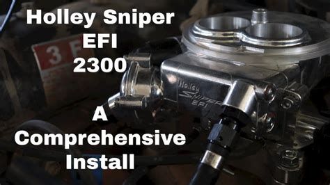 Holley Sniper Efi Install Youtube