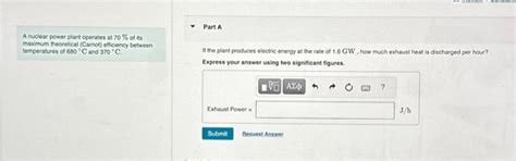 Solved A nuclear power plant operates at 70% of its maximum | Chegg.com