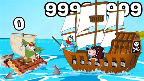 Oggy Build World Strongest Raft To Save Jack From Shark In Android Game