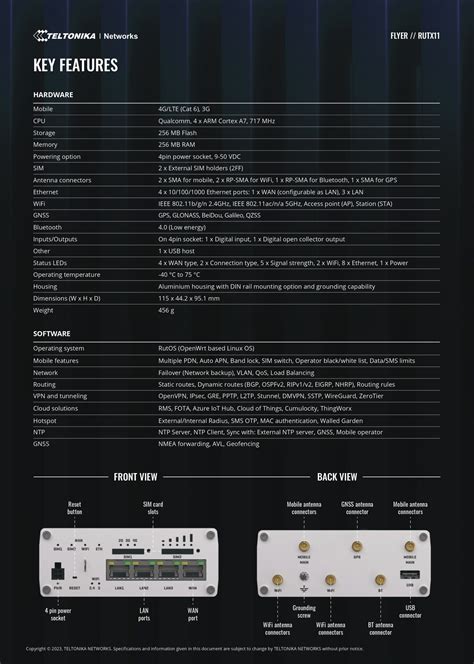 Rutx Teltonika Rutx Industrial Cellular Router G Lte Cat