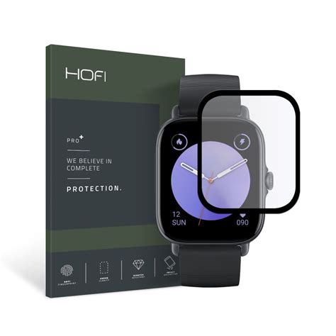 Edzett Veg Tempered Glass Hofi Hybrid Pro Amazfit Gts Black