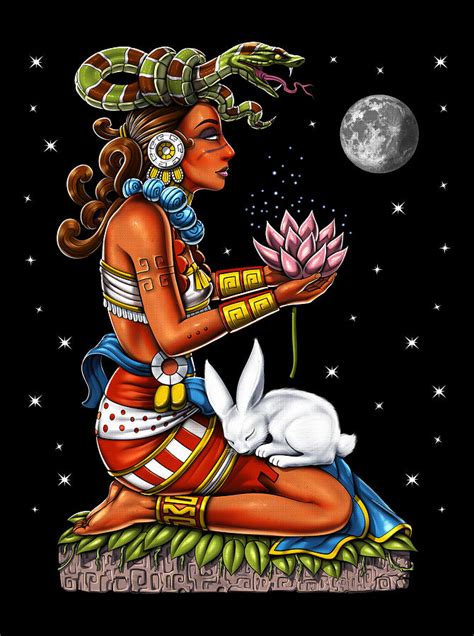 Mayan Goddess Ixchel Digital Art by Nikolay Todorov - Fine Art America