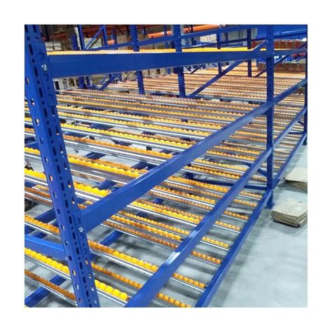 Steel Warehouse Shelf Racking Goods Gravity Carton Flow Through Pallet