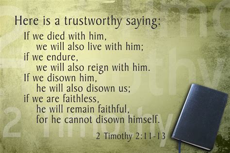 Memorize Scripture 2 Timothy 211 13