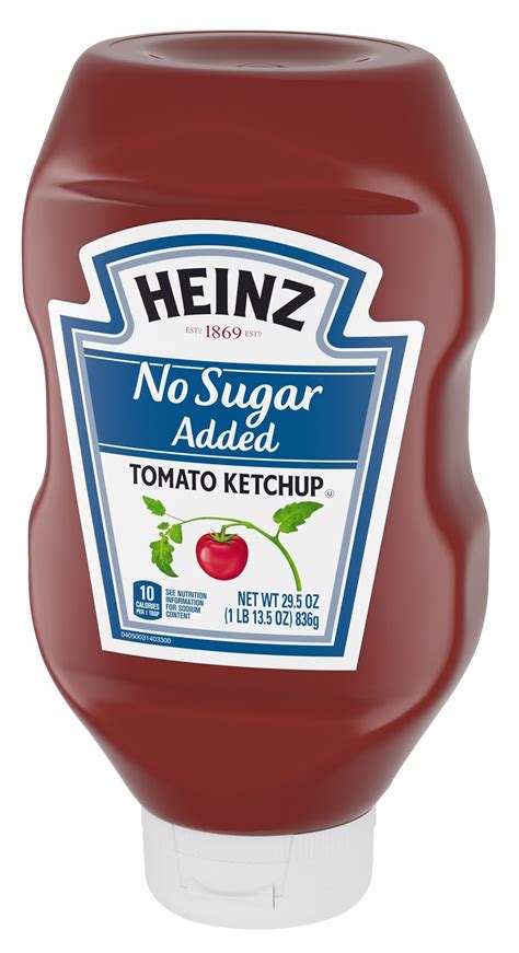 Heinz No Sugar Added Tomato Ketchup 13 Oz Artofit