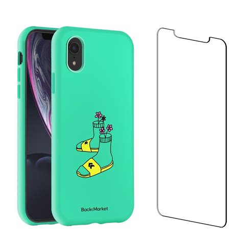 Back Market Capa Iphone Xr E Película De Proteção Plástico Reciclado