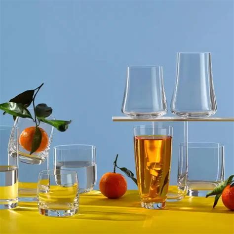 Jogo 6 Copos Quadrados Cristal Bohemia 350 Ml Baixo Eleganz Home