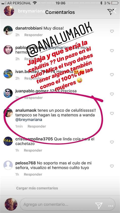 Mariana Brey Public Una Foto En Bikini La Criticaron Por La Celulitis Y Respondi Amo Mis