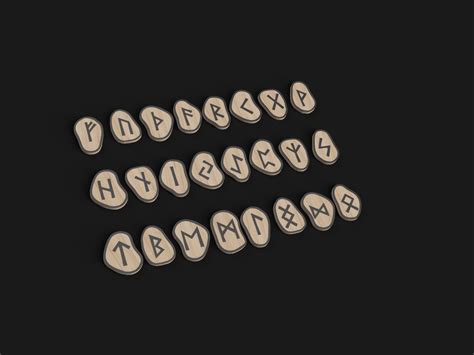 viking rune alphabet by Dan Henriksen | Download free STL model ...