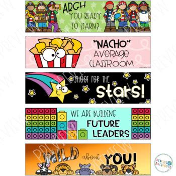 Google Classroom Headers Banners: Classroom School Quotes 4th Edition