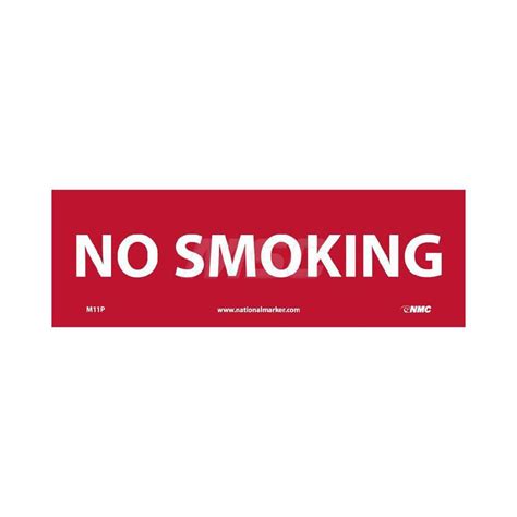 Accuformnmc No Smoking Sign Rectangle No Smoking Msc Direct