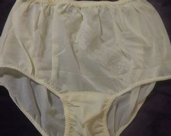 Vintage Nylon Bikini Panty With Double Nylon Gusset Etsy