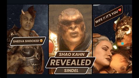 Shao Kahn Face Reveal To Sheeva Finding Out Sindel S Secret MK11