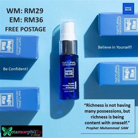 Natural Deodorant Magic Blue Ready Stock Official Agent Shopee