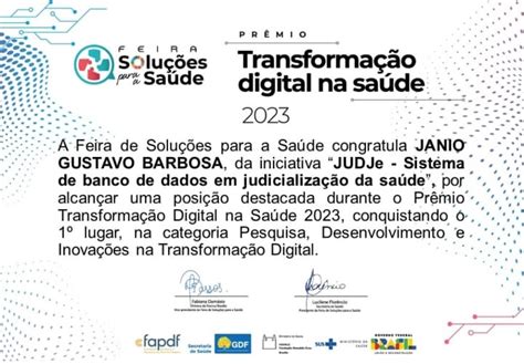 Icict Premiado Na 6ª Feira De Soluções Para A Saúde 2023 Icict Fiocruz