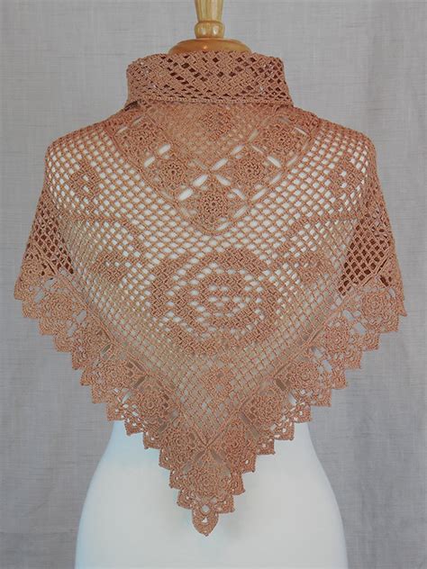 Vintage Rose Motif Mother Daughter Shawls Kathryn Clark Crochet