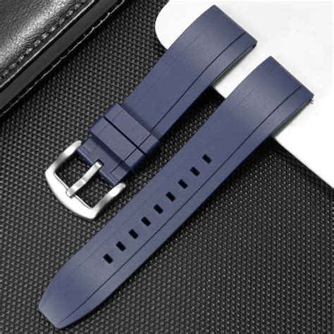 Hight Quality Silicone Rubber Watch Strap 18mm 20mm 22mm 24mm Sport Watchband Black Green