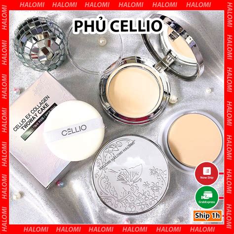 Mua Phấn Phủ Cellio 2 Lõi Phấn Hàn Quốc Siêu Mịn Dạng Nén Chính Hãng