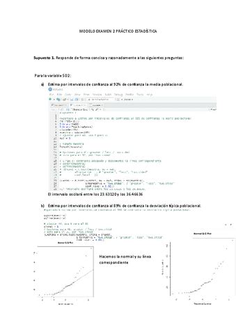 MODELO EXAMEN 2 PRACTICO ESTADISTICA RESUELTO Pdf