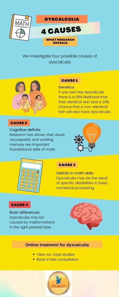 4 Causes of Dyscalculia - Edublox Online Tutor