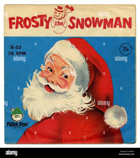 Frosty The Snowman - - Vintage vinyl record cover Stock Photo - Alamy