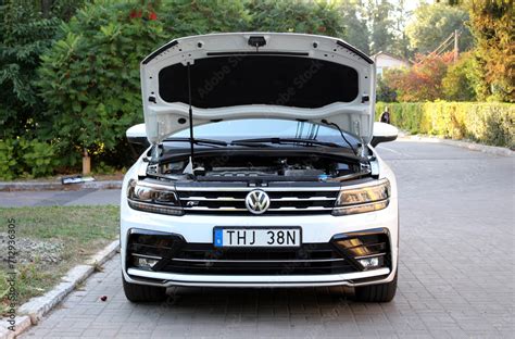 Vinnytsia Ukraine Sep Volkswagen Tiguan R Line Open Hood