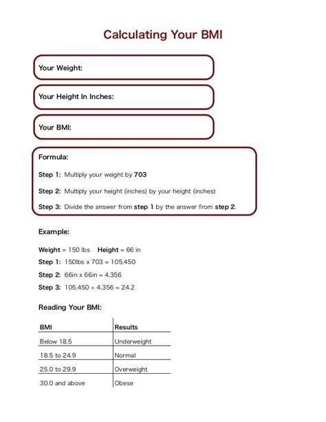 Calculation Of Bmi Using Formula Aljism Blog