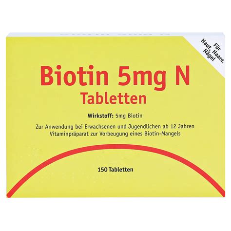 Biotin Mg N Tabletten St Ck Kaufen Medpex