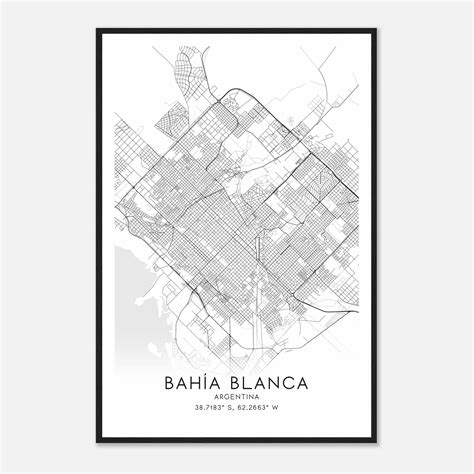 Bahia Blanca Custom Maps Posters