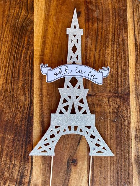 Ooh La La Eiffel Tower Cake Topper Etsy Australia Eiffel Tower Cake