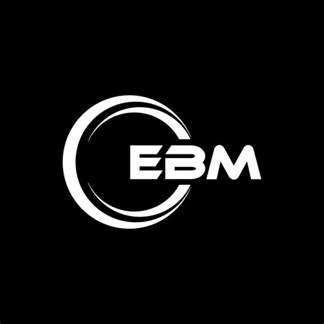 Ebm Letter Logo Design In Illustration Vector Logo Calligraphy