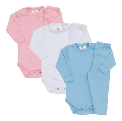 Kit 3 Conjunto Bebê Infantil Térmico Segunda Pele Body Calça Frete grátis