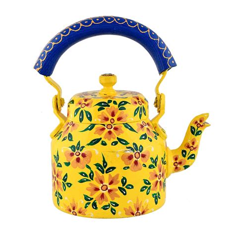 Hand Painted Aluminium Tea Kettle 750 ml for kitchen décor Home Décor