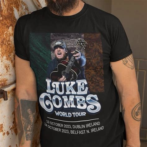 Luke Combs 2023 World Tour Shirt Etsy Uk