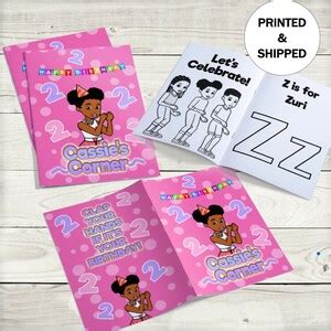 Personalized Gracies Corner Coloring Book Party Favors Etsy