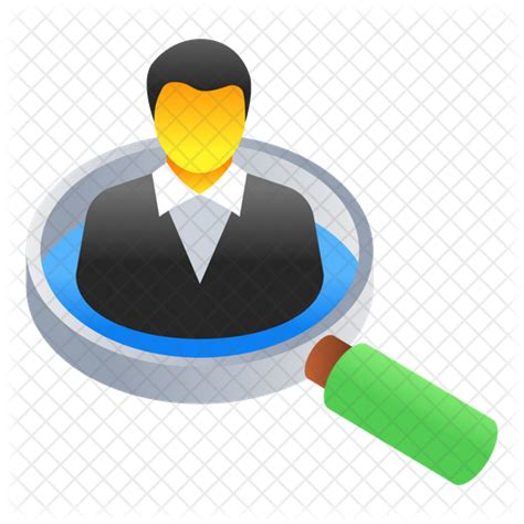 Search Candidate Icon Download In Flat Style