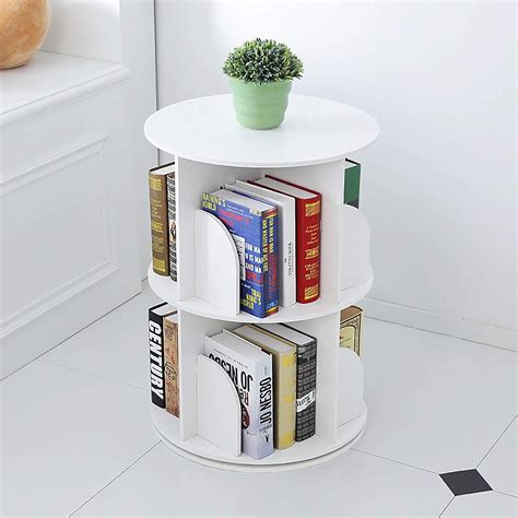 Buy Creative Rotating Bookcase Easy Assemble Student Bookshelf