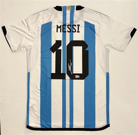 Lionel Messi Signed Argentina Jersey The Autograph Source