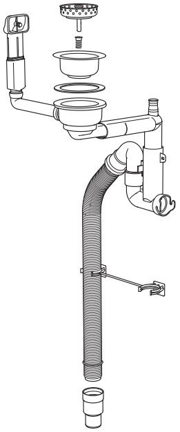 IKEA LILLVIKEN Water Trap Strainer 1 Bowl Instruction Manual