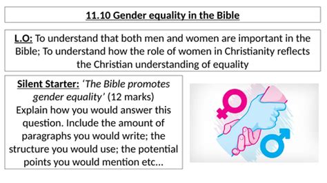 Aqa B Gcse 1110 Gender Equality In The Bible Teaching Resources