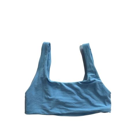 Daily Drills Terry Cloth Bikini In Blue Gem