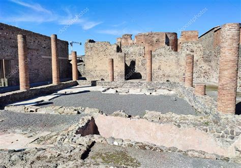 Pompeya Campania Italia De Octubre De Casa De Los Mosaicos