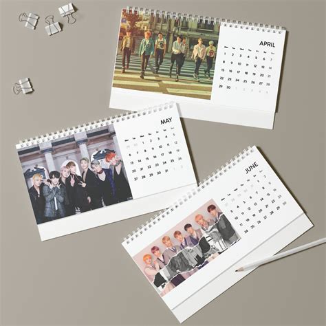 BTS Desk Calendar 2024 Bts 2024 Desk Calendar BTS Calendar Etsy