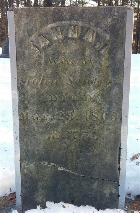 Anna Morse Senter 1785 1863 Memorial Find A Grave