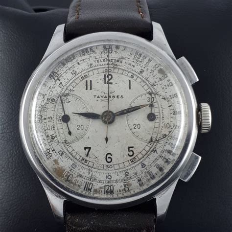 Tavannes Vintage Chronograph No Reserve Price Men Catawiki