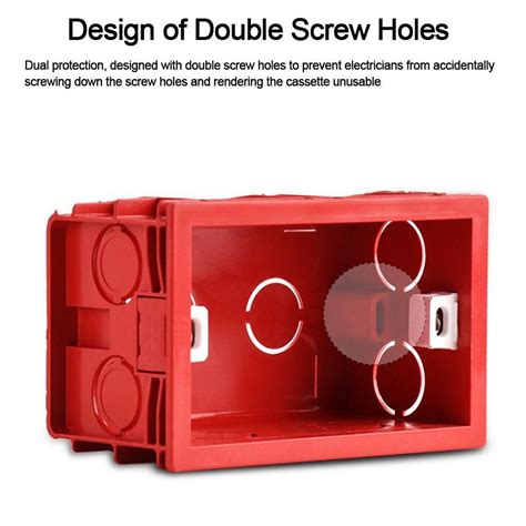 Standard Internal Cassette Plastic Pvc Switch Socket Back Box Recessed