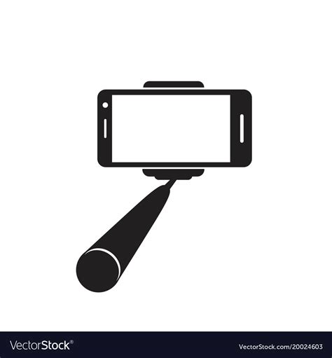 Selfie Stick Icon Concept For Design Royalty Free Vector